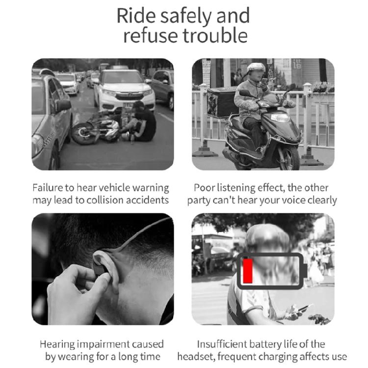 Motorcycle Headset Riding Intercom Headphone Noise Reduction Helmet WalkieTalkie