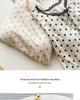 Polka Dot Girly Short Sleeve Modal Nightgown with Lace and Chest Pad