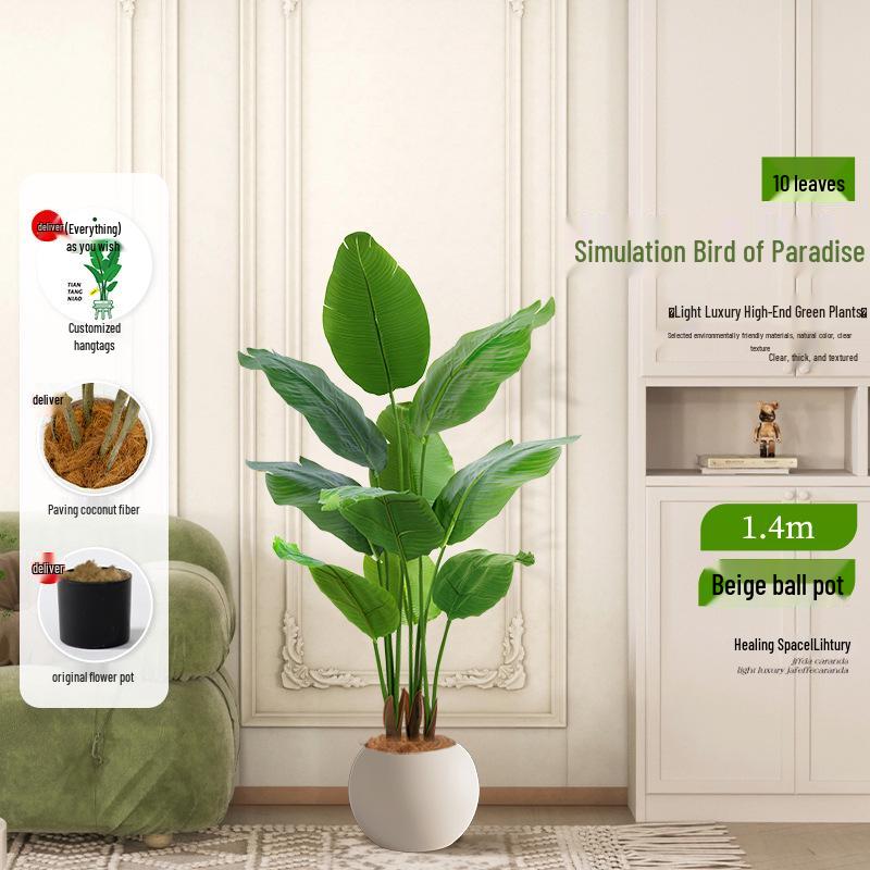 Luxurious Indoor Bionic Bird of Paradise Faux Plant