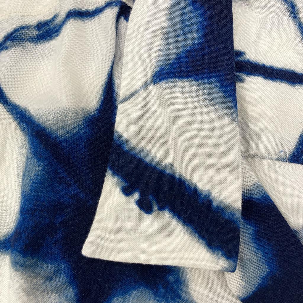 HOUSTON Off-white rayon wool aloha shirt 41249 tops L Off-white/blueUsed