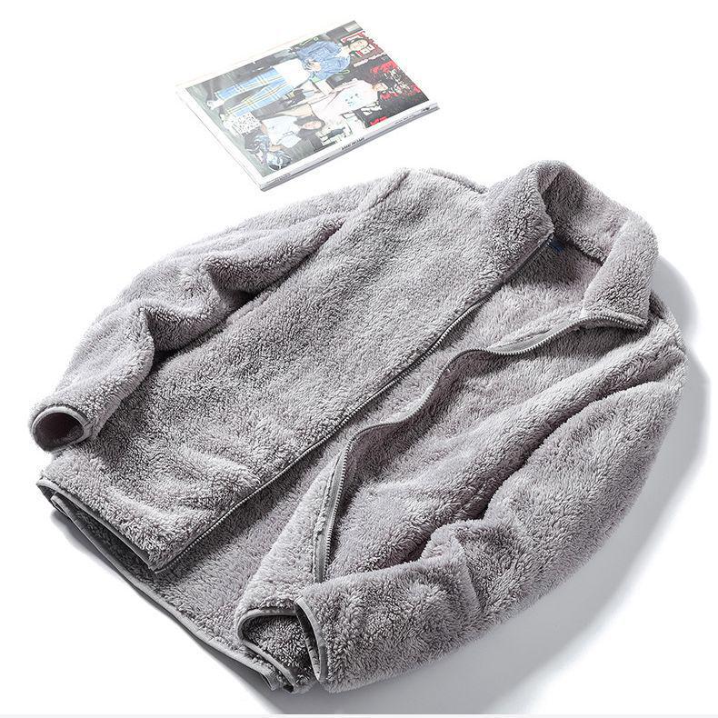 Unisex Sherpa Baseballjacke aus Plüsch - Warme Fleecejacke für Damen & Herren