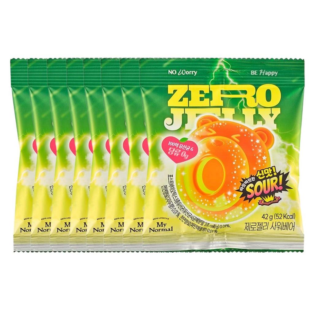 My Normal Zero Jelly Sour Bear Low Calorie Gummy 38g x 8 Pack