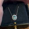 Sky Blue 1.5 Carat S925 Silver Pendant Necklace