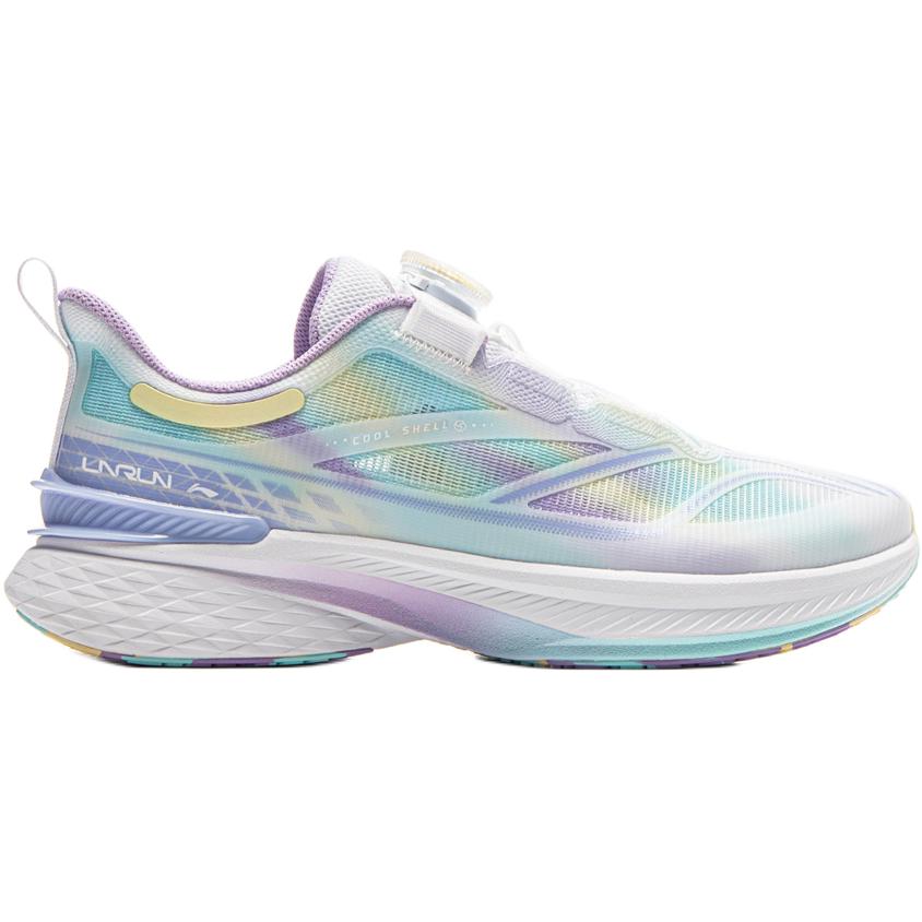 Li Ning Kids Running Shoes Comfortable Soft Non-Slip Wear-Resistant Low-Top Men Sneaker Standard-White Snow-Purple Crayon-Yellow YKFV044-4