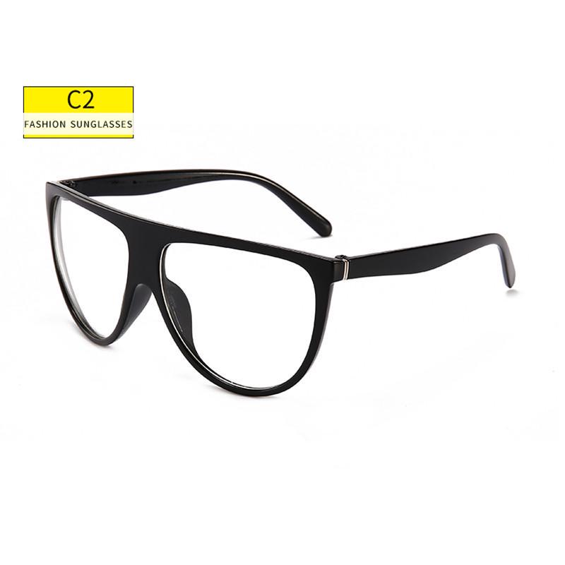 designer black square sunglasses