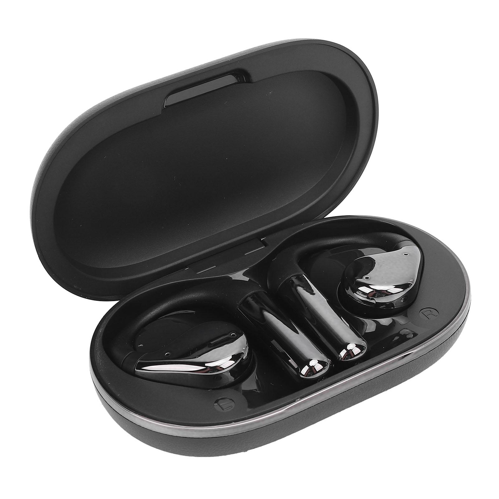 

Беспроводные наушники открытые носимые стерео шумоподавляющие наушники с заушным креплением цветной экран зарядка чёрный