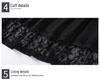 2023 Summer Plus Size Black Lace Skirt Dress - Fashionable, Slimming Women's Wear