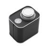 Coffee Canister PU Leather Storage Organizer for Grain Loose Tea Rice Black