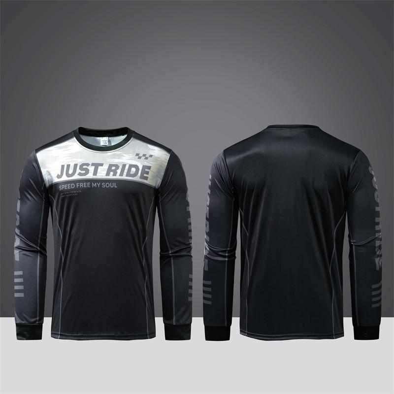 Motorcycle Jersey shirt unisex LongSleeve cycling for men New style Bike Rider sports motocross M чёрный