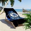 Chelsea F Print Beach Towel, Large Soft Quick Dry Towel for Beach Camping Swimming