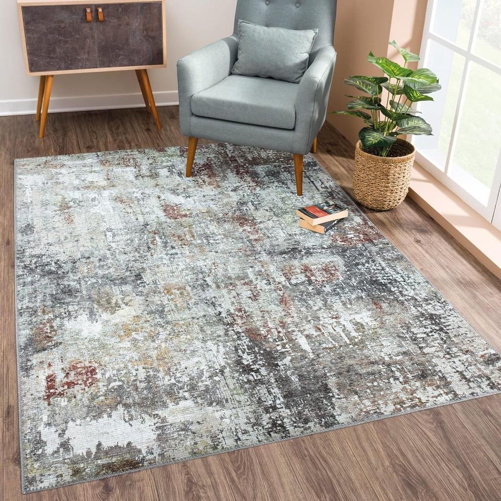 Living Line Pattern Room Carpet Anti Slip Sofa Coffee Table Bedroom Decoration