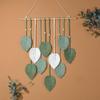 Leaf Tapestry Artistic Wall Decoration Handcrafts Wood Bead Tree Leaf Tapestries