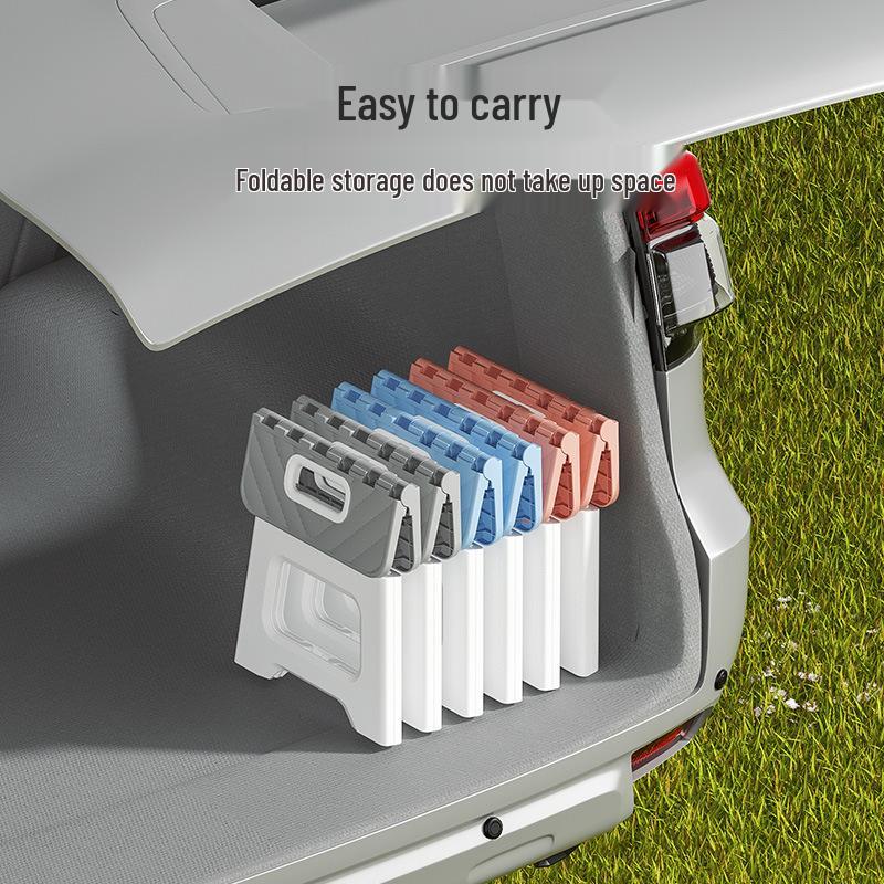 Scaun portabil pliabil din plastic pentru uz exterior și interior