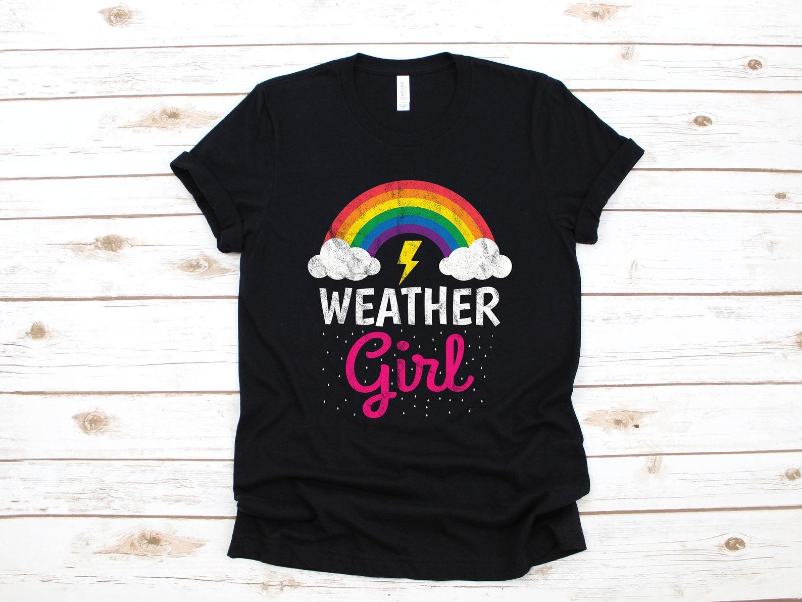 Weather Girl Shirt, Women Meteorologist T-Shirt, Funny Storm Cloud T-Shirt, Female Meteorology Storm Cloud Gift, Weather T-shirt S