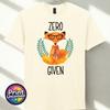 Zero Fox Given Grafik T-Shirt Lustiger Aufdruck Slogan T-Shirt Zen Fuchs Druck Lustiges Geschenk