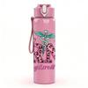 1PC RN Medical Symbol Floral 750ml Color Plastic Sports Water Bottle Leakproof Flip Straw Lid Suitable for Sports Office Home Use