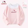 Hello Kitty Kidsren's Long-Sleeved T-Shirt Spring & Fall Style Pink Girls' Round Neck Top Sweet and Cute Girl's Clothes