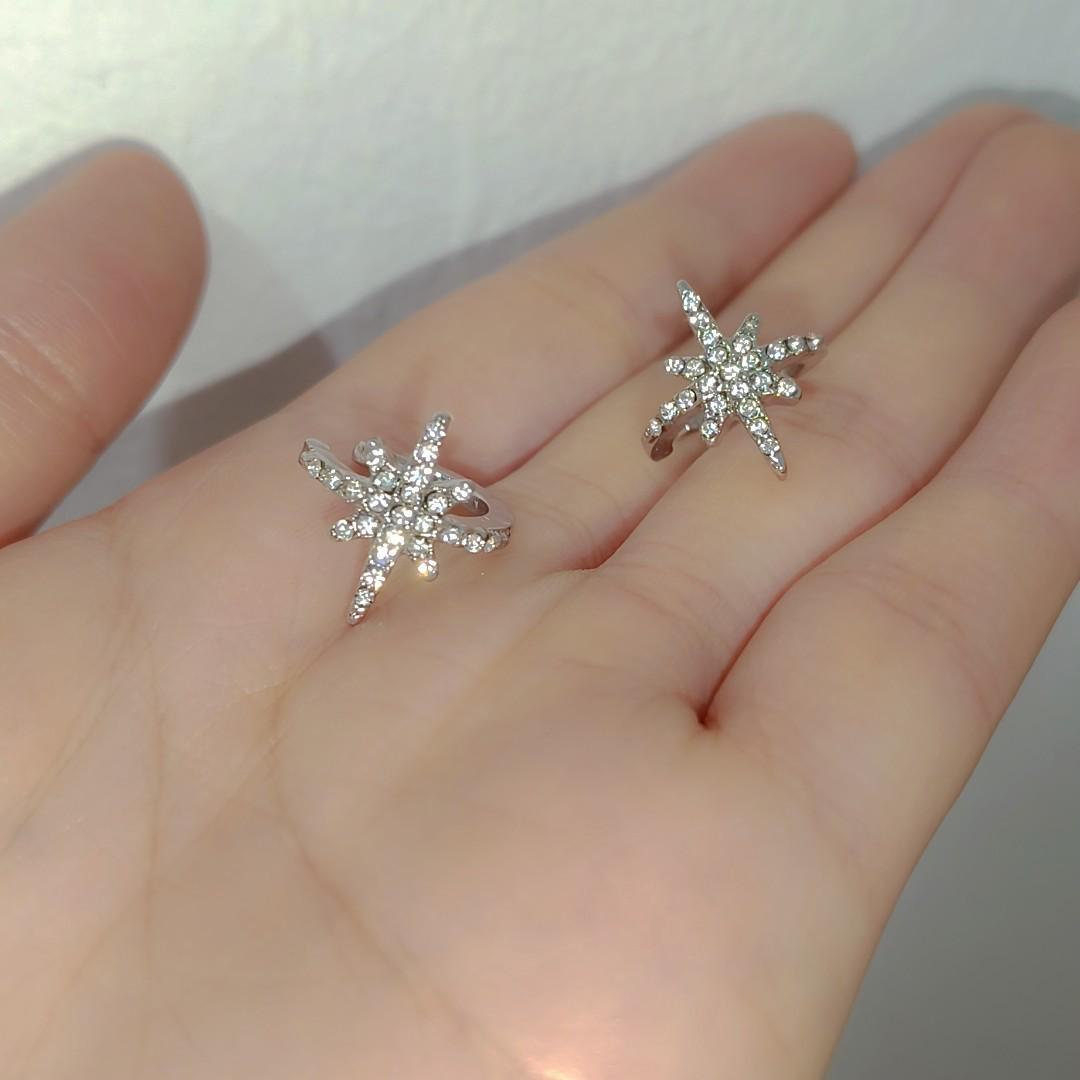 

Роскошные клипсы для ушей Shiny Star — модные, универсальные, не требующие проколов. a pair