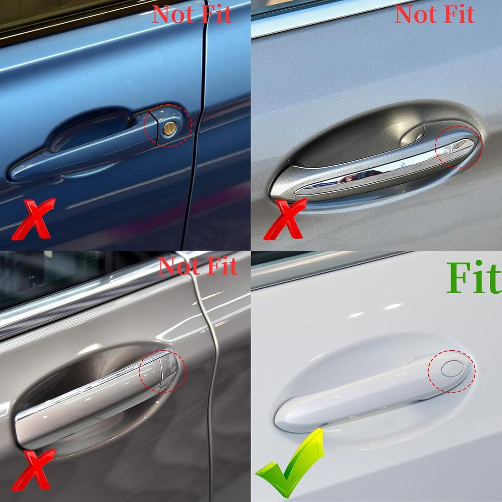 Car Door Handle Key Cover Cap Keyhole Protector Lock Access Replacement for BMW Z4 X3 X4 X5 X6 X7 3 4 5 6 8 Series OE# 8089701 7470565 7470575