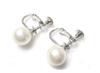 Japanese pearl necklace set with case Pearl necklace for ceremonial occasions [MAHINA] (white earrings)