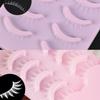 10Clusters Dense White Whole Cluster Eyelashes Makeup Curled Fake Eyelashes  Cosplay