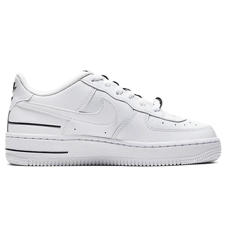 Nye Nike Air Force 1 LV8 3 Hvit Svart GS CJ4092-100