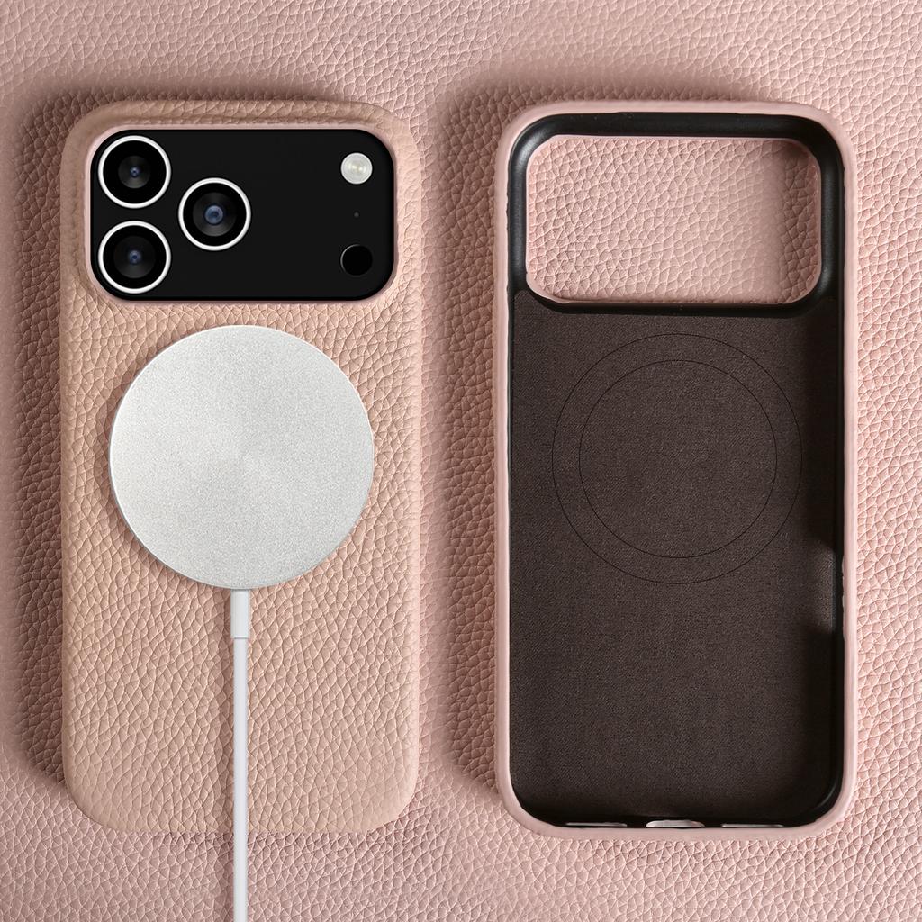 Custodia in Pelle di Vacchetta Magnetica All-inclusive per iPhone 17 Pro Max Air 16 Pro 15 14 13 12 11 Guscio per Cellulare di Lusso di Alta Gamma