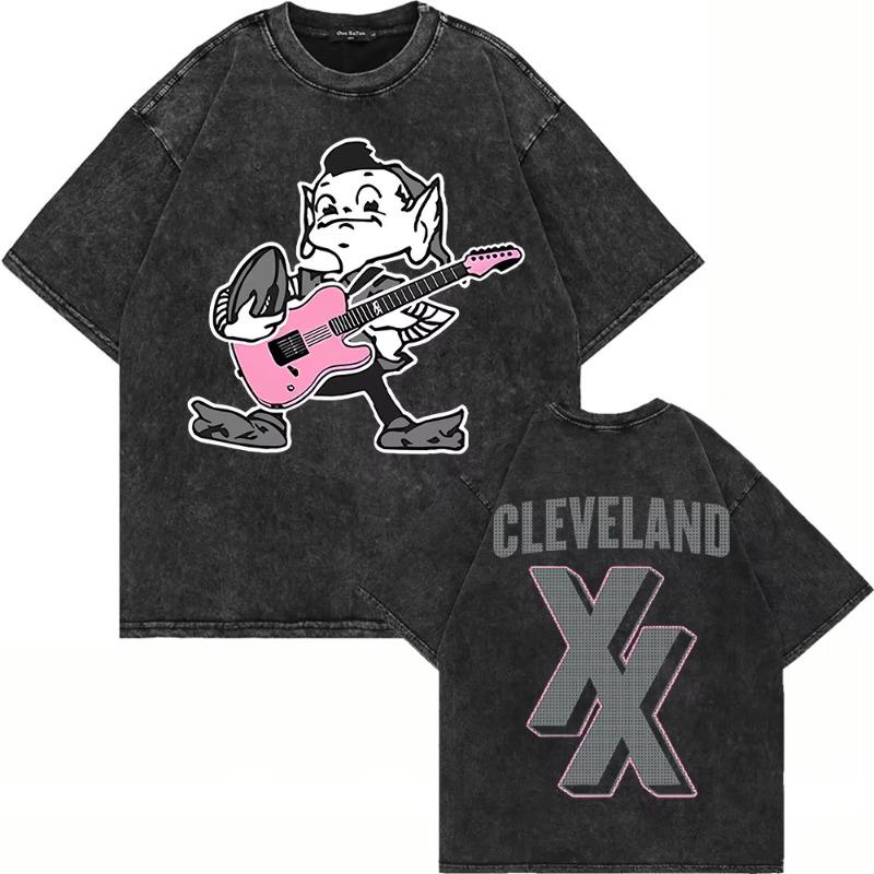 100% Cotton Vintage Washed Mgk The Lost Americana Tour 2025 2026 T Shirt Fashion Men/Women Loose Wash Tees Shirts