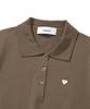 KNITTED (W) Basic Essential Washable Collared Knit Mocha