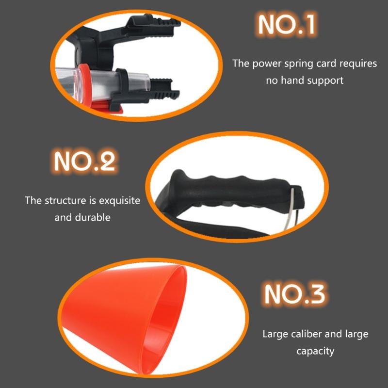 Universal Oil Filter, Engine Oil Funnel with Adjustable Fixed Clamps, Oil Filling Pour Tool Fast Oil Changing Funnel