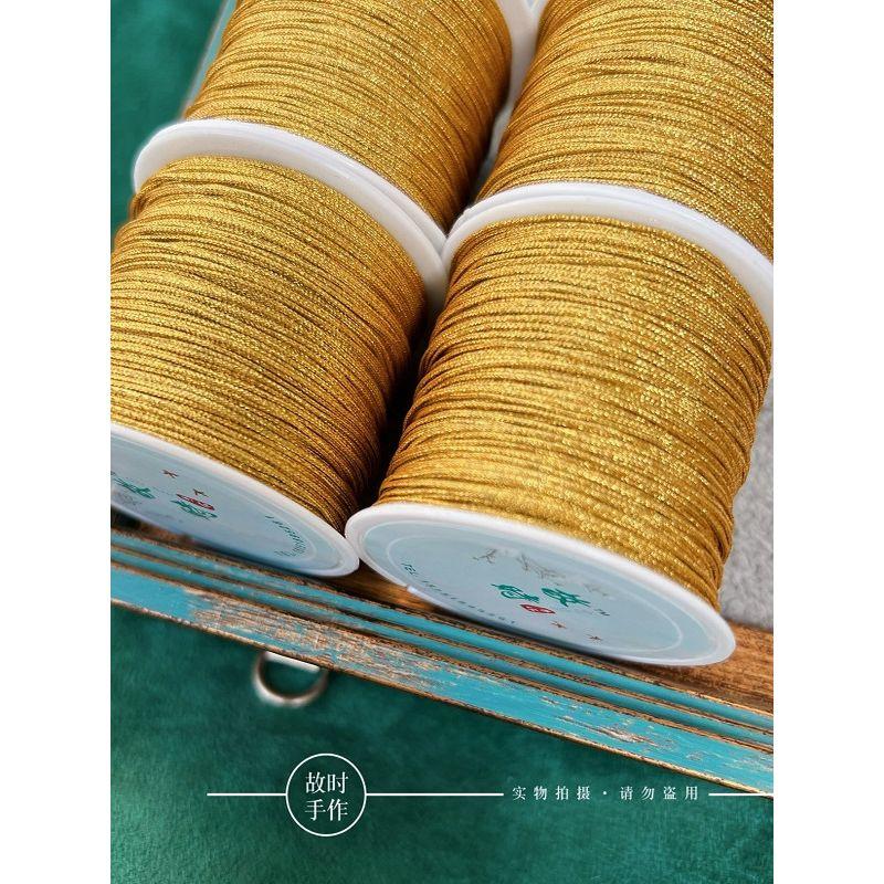 

Подгоревший липкий золотой Нет. 72 Нефритовая нить Джинсы Нефрит Нефритовая нить Ручная работа Плетеный веревочный браслет Веревка Ручной вязки Ремешок Плетеная веревка Jade thread