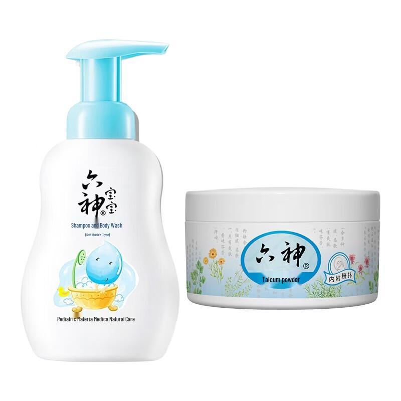 

Liushen Baby Shampoo & Shower Gel Combo with Talcum Powder