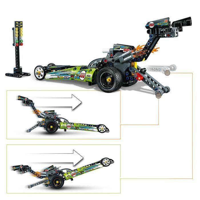 LEGO® Technic 42103 Le dragster, Voiture de Course, Véhicule, Jouet de Construction pour Garçon et Fille de 7 ans et +
