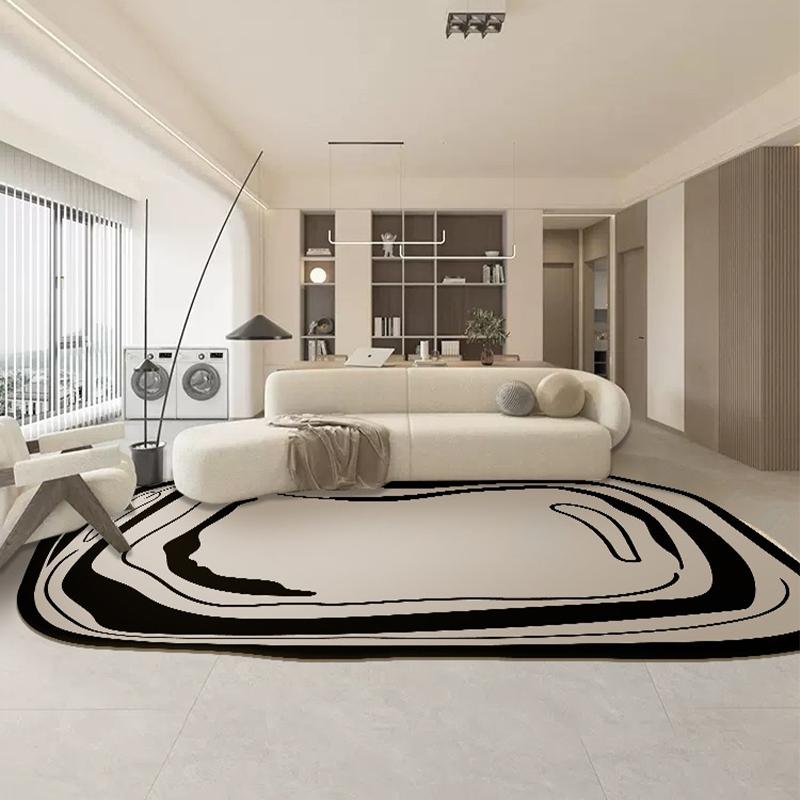 Carpet for Living Room Irregular Pattern Imitation Cashmere Rug Bedroom Soft Dirt-resistant Floor Mat Home Decoration Foot Mats