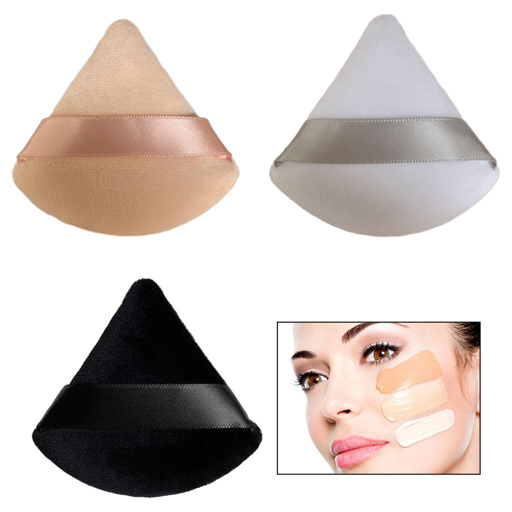 Powder Puff Face Soft Triangle Makeup Puff for Loose Powder Body Powder Wedge Shape Cosmetic Sponge Beauty Makeup Tools