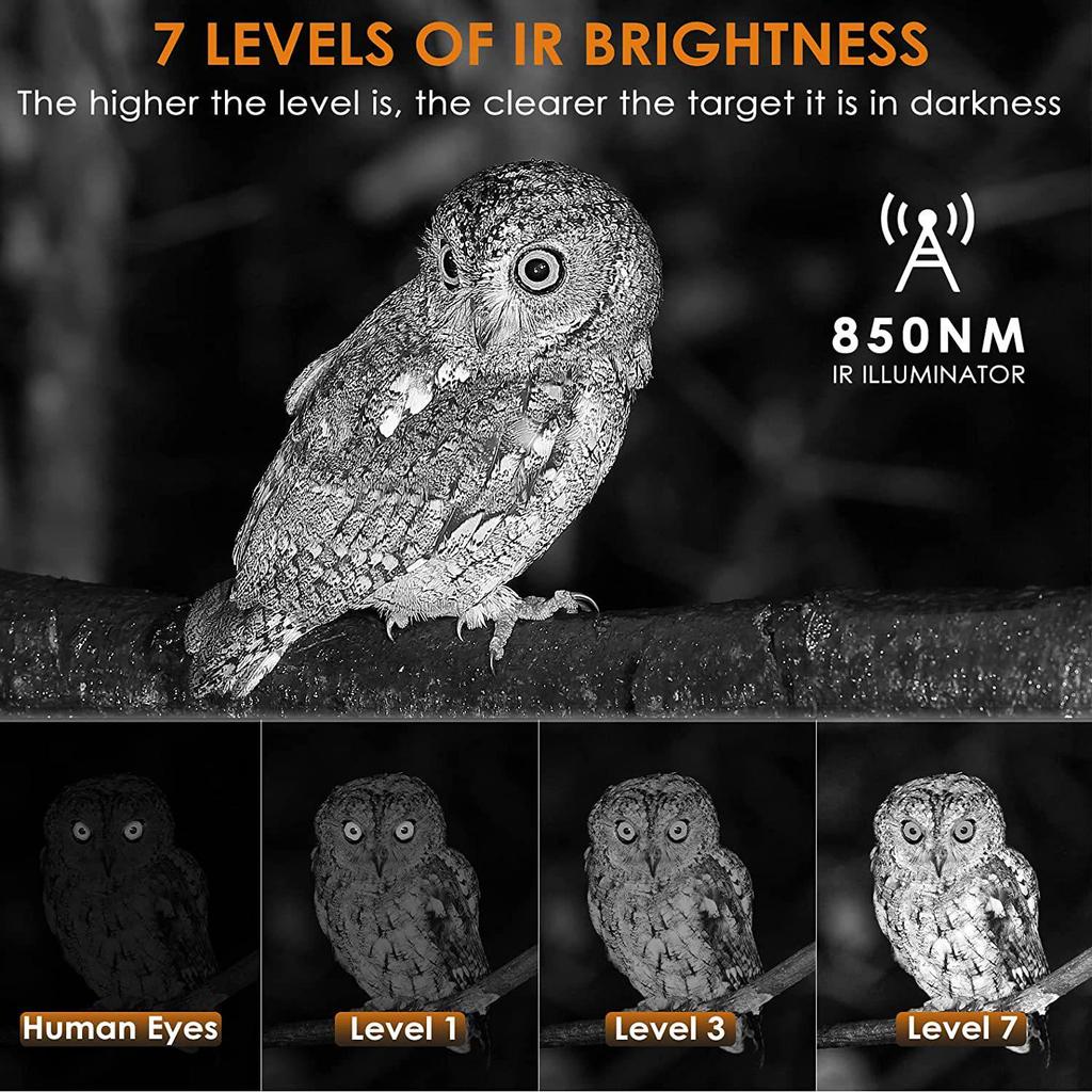HD Infrared Night Vision Binoculars with Large Screen - Capture Photos & Videos, Handheld Outdoor Use, All Black