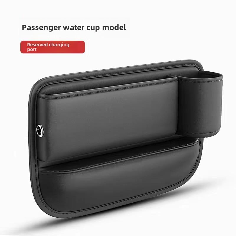 

Hot selling Styling Car Seat Gap Organizer Storage Box Keys Card Cup Phone USB Reserved Charging Cable Hole Interior Accessories