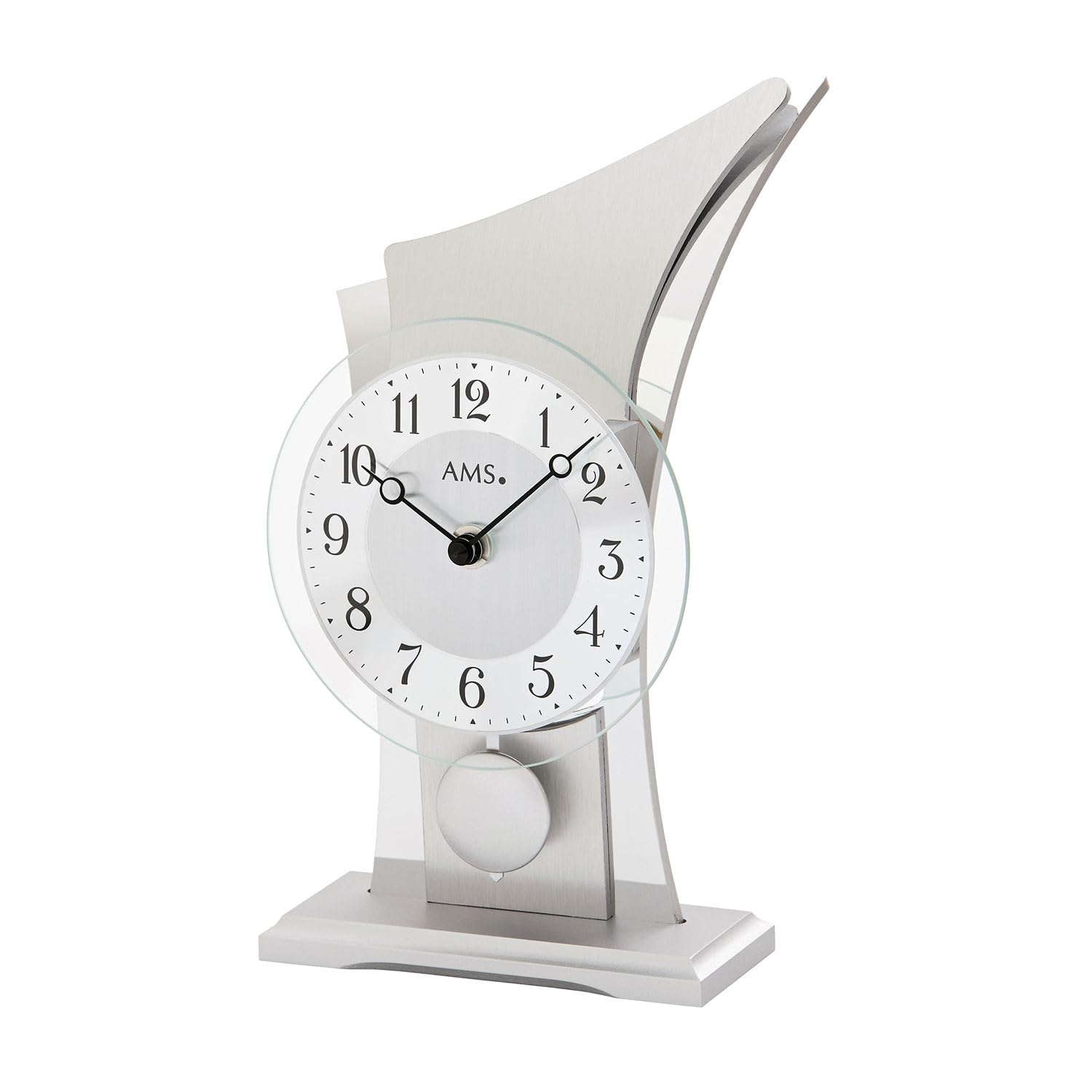 

A modern watch with a quartz movement from AMS. срібний