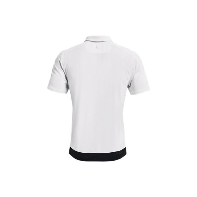 Under Armour Curry Polo Shirts Men's White Polo Collar Moderate Straight Fit 1366255-100
