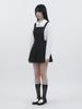 TUOMIO Apron-Like Mini Dress [Black]