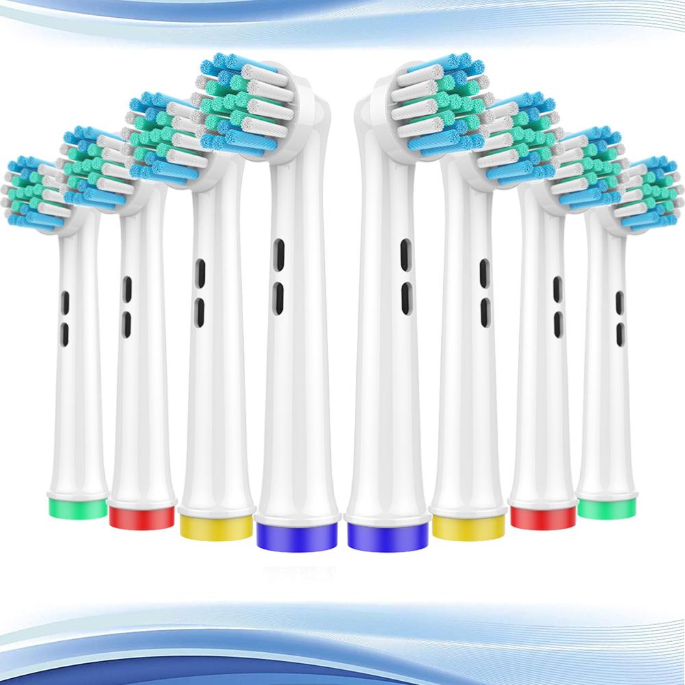 8Pcs Replacement Toothbrush Heads Compatible with Oral B Toothbrush