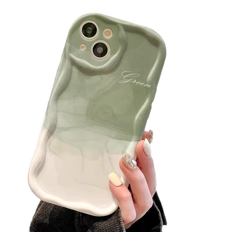 Anwendbar auf Apple 15promax Handyhülle IPhone 14/13 Einfacher Farbverlauf Schmutz 11/12 Silikon Weiche Hülle Xs