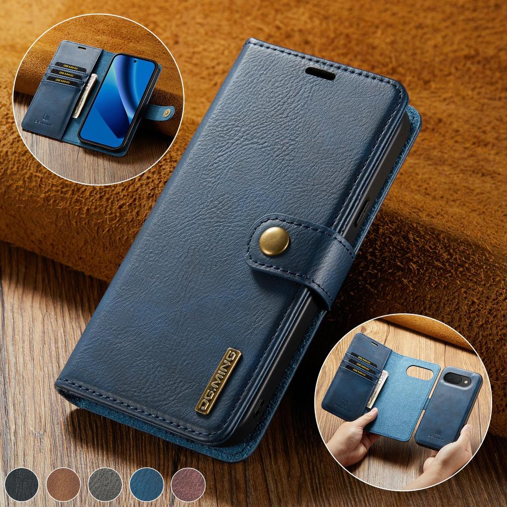 Funda tipo cartera magnética extraíble 2 en 1 Para Google Pixel 7 8 9 10 Pro XL 7A 8a 9a 10a Ranuras para Tarjetas Soporte Cubierta Trasera del Teléfono