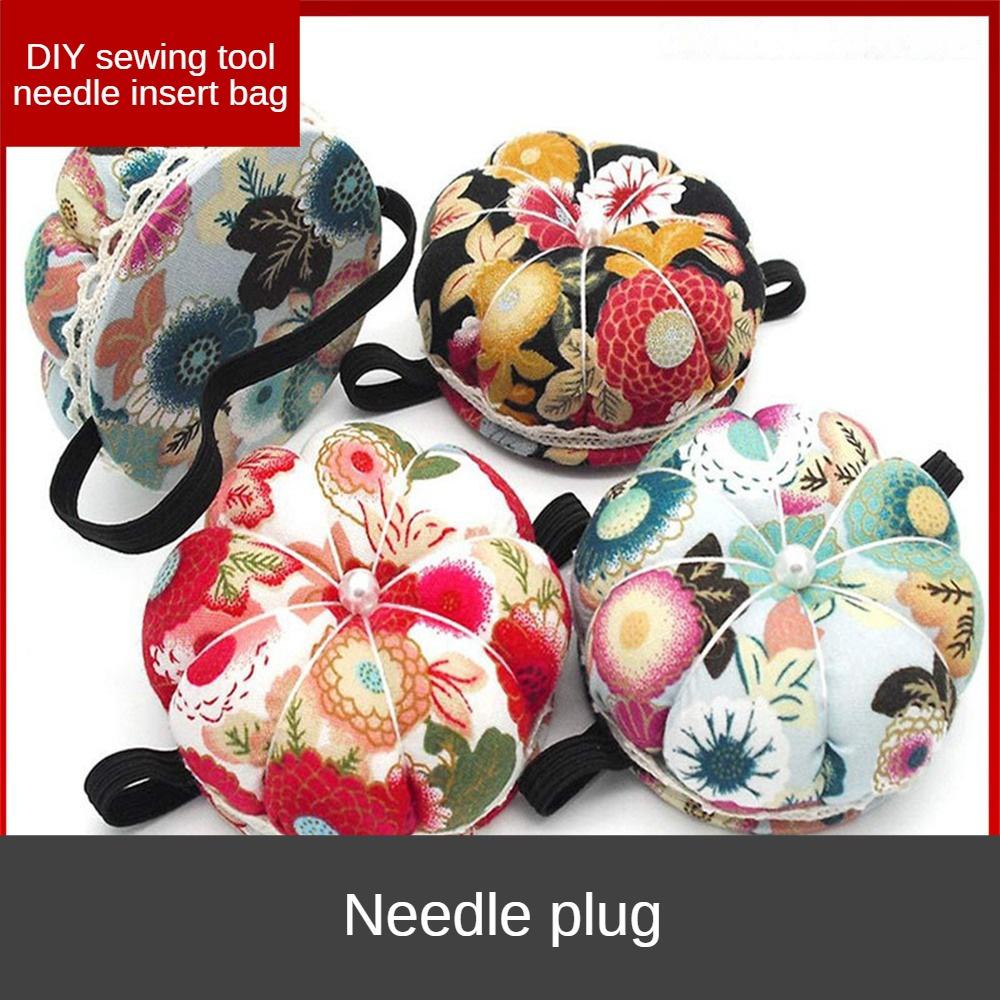 2PCS Retro Pin Cushion Exquisite Convenient Storage Portable Sewing Tool Sewing Kit Healthy Wrist Printing Pin Bag