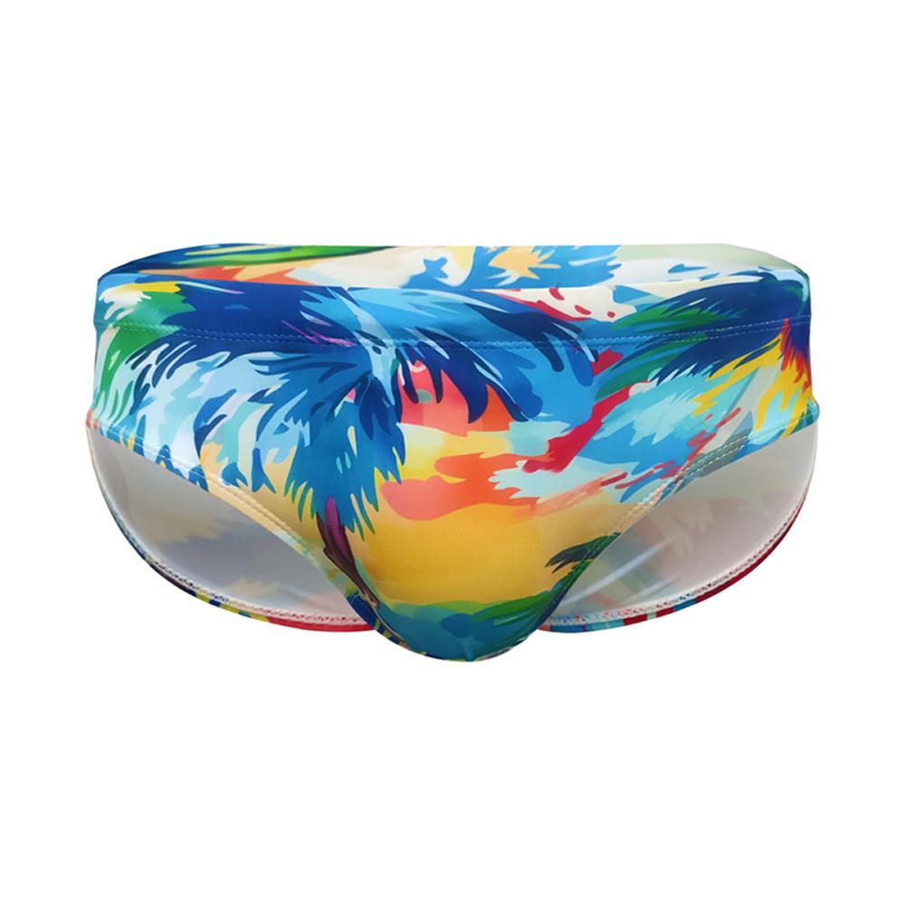 Pánská móda Sexy Swim Brief Sexy plavky s potiskem pro muže Surfovací plavky Low-Rise