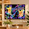 Pikachu Custom Name Diamond Painting Personalized 5D Full Drill DIY Diamond Art Home Decor