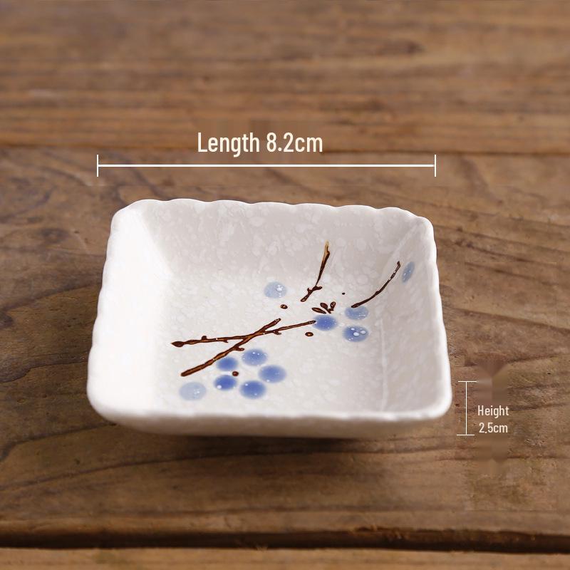 Japanese Style Dipping Sauce & Snack Dish Plate for Home, Restaurant, or Hotel Use