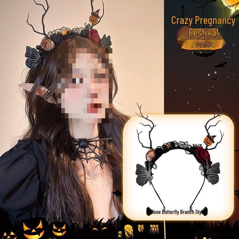 2025 Women’s Halloween Black Spider Hair Accessories: Creative and Fun Headband Clip