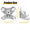 Heavy Duty 2/4/6pcs Zinc Alloy Butterfly Corner Brackets, Detachable Woodworking, Furniture, Drawer, Cabinet and Indoor Use