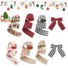 Christmas Ribbon Wired DIY Bow Flower Craft Ribbon for Wreath Floral Bows Crafts Christmas Holiday Celebration Decorations